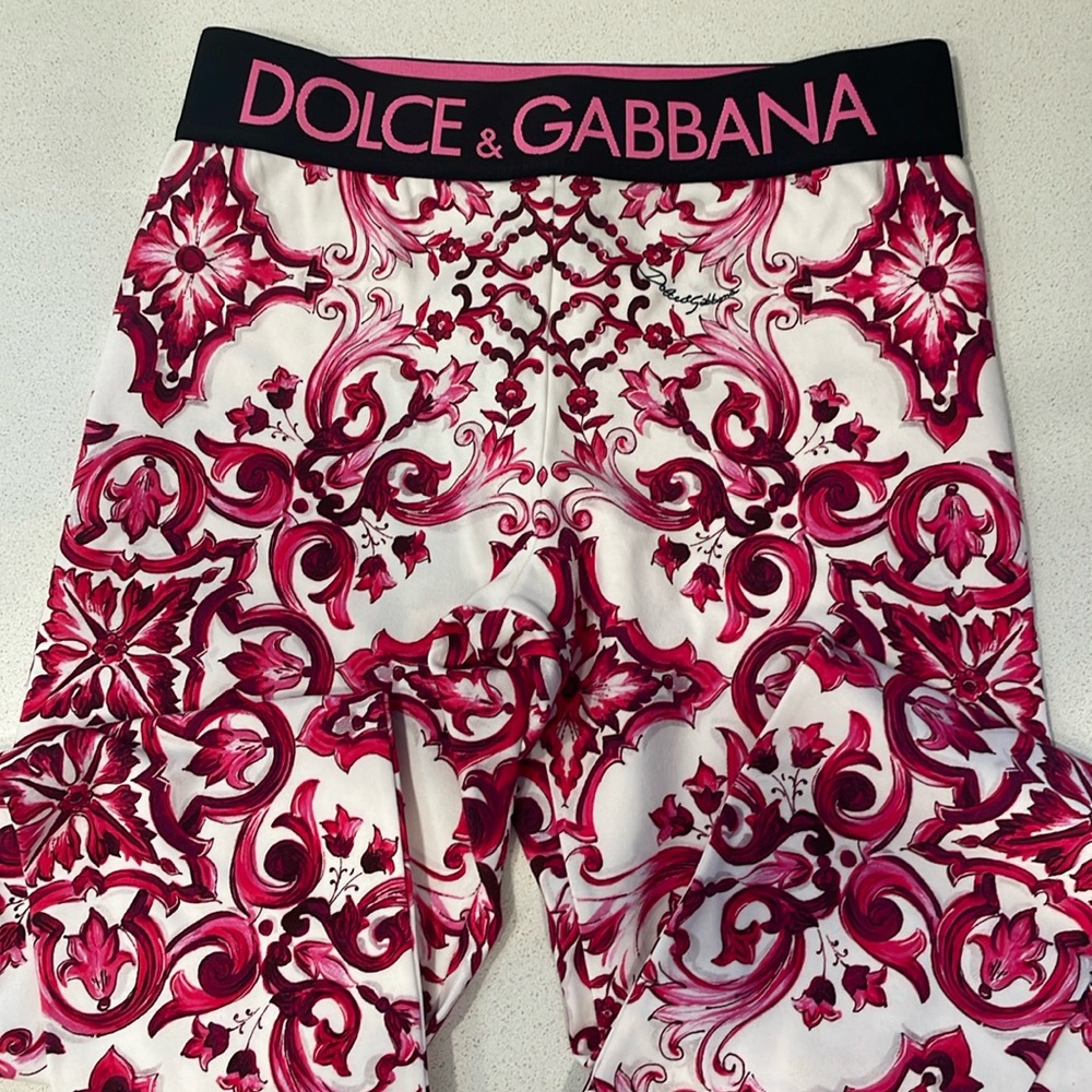 Dolce & Gabbana girls leggings size 10 NEW with tags